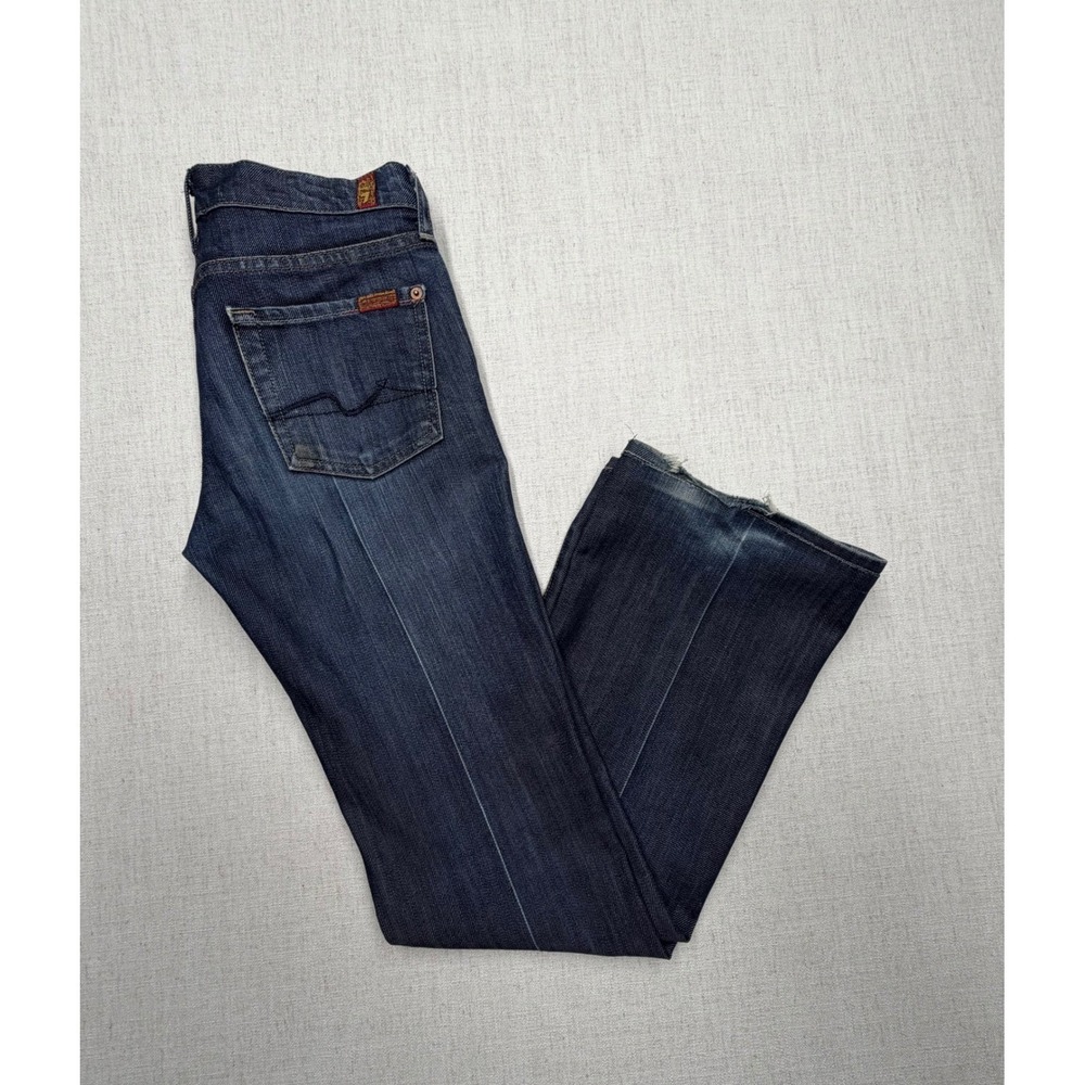 7 For All Mankind Bootcut Jeans Dark Wash Indigo Size 25 U075080U-080U